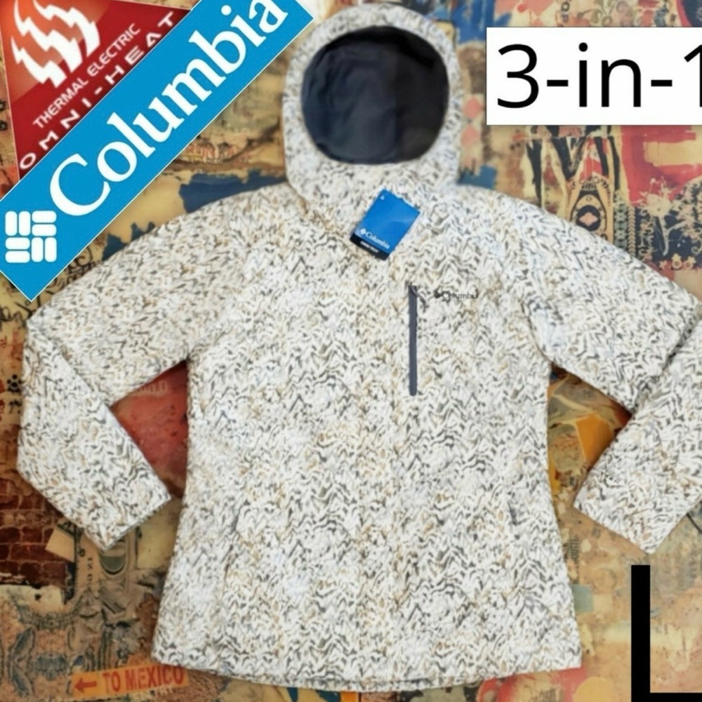 Columbia Women’s Gray Patterned Ski Jacket